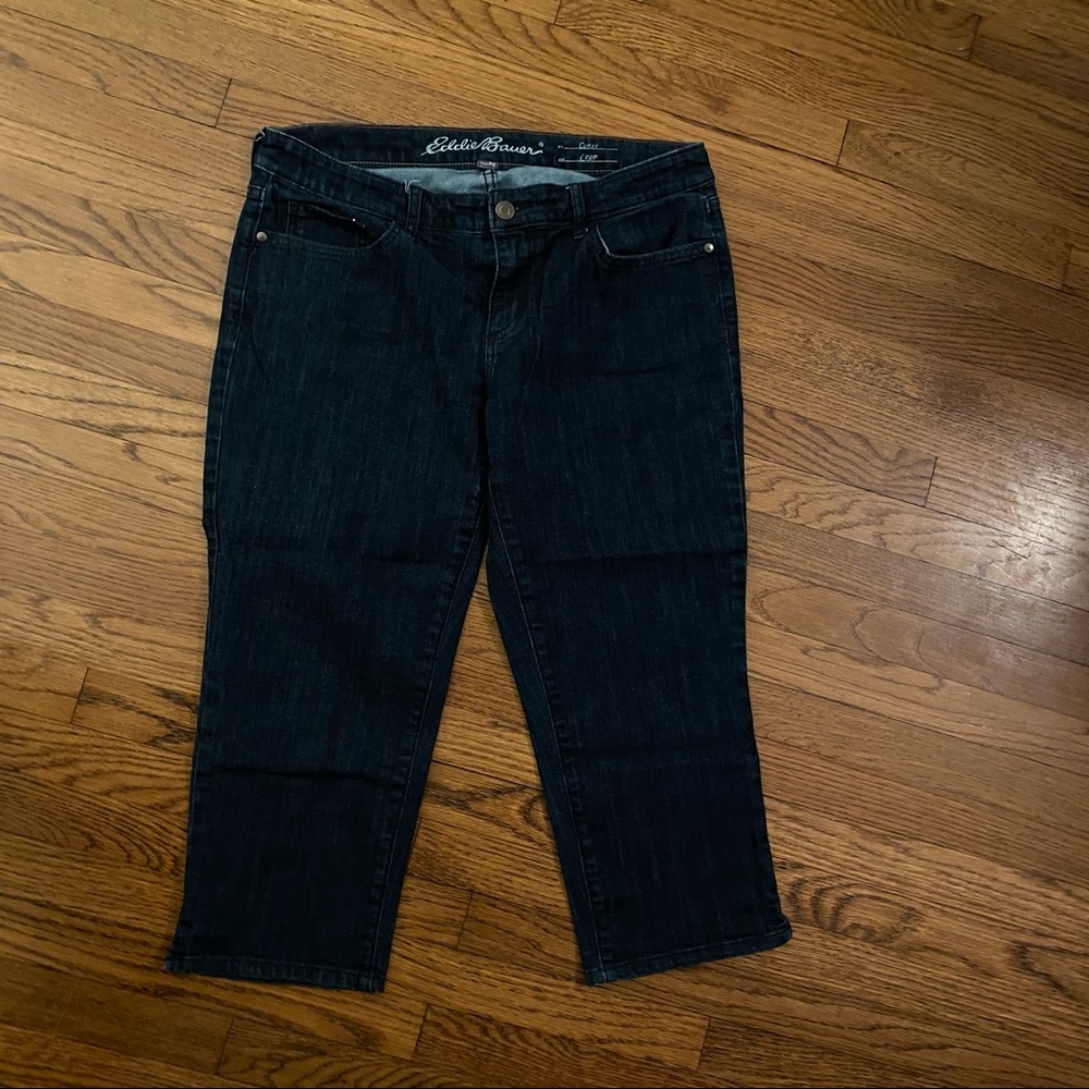 Eddie Bauer curvy crop jeans